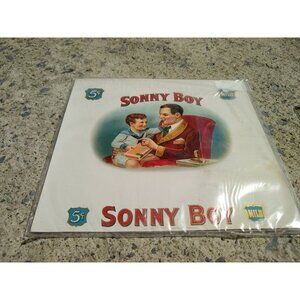 Vintage Sonny Boy Cigar Box Label Father & Son Imagery
